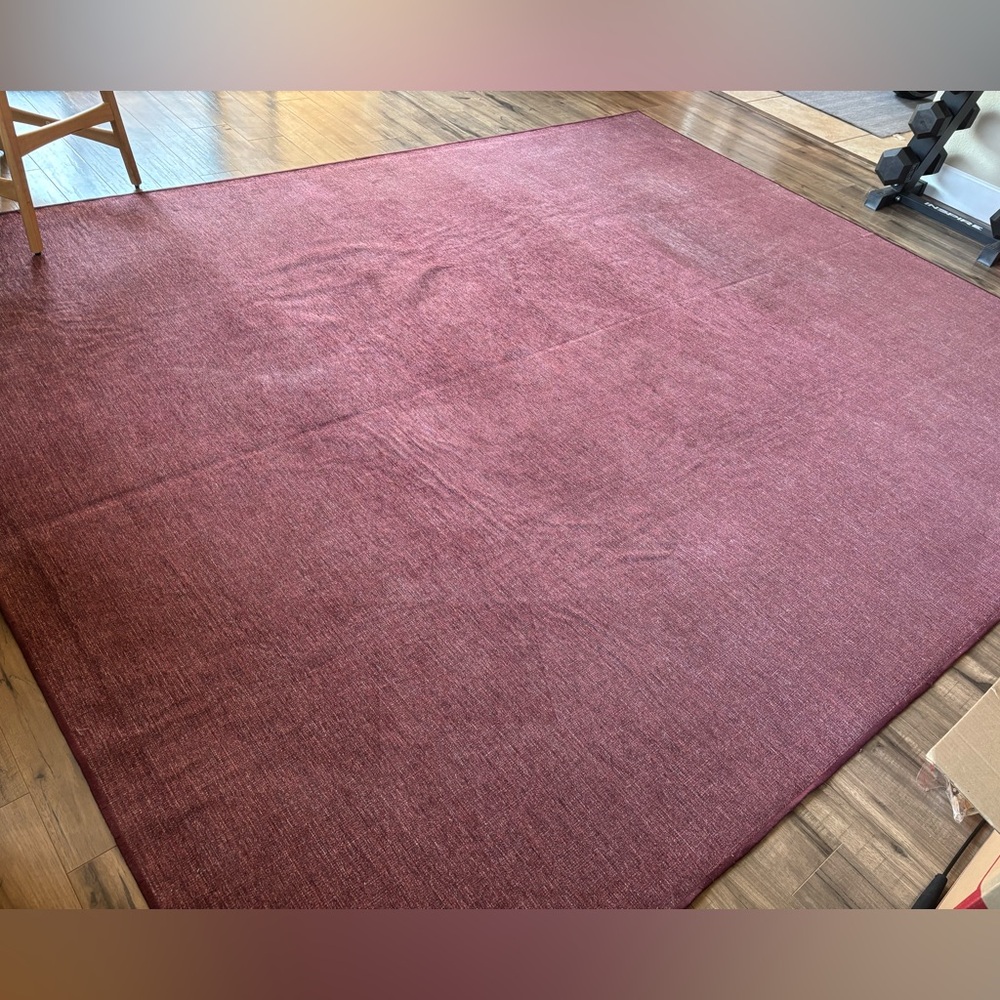 Ruggable • 8’x10’ red rug cover (base available, please inquire if interested)